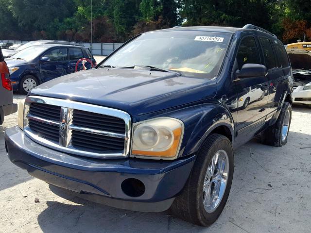 1D4HD48N85F596190 - 2005 DODGE DURANGO SL BLUE photo 2