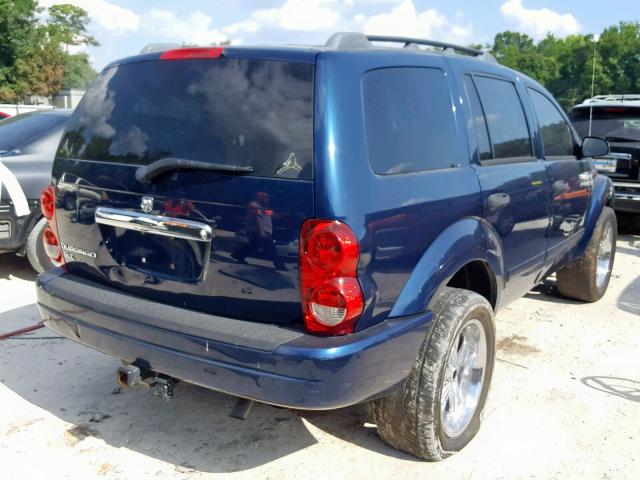 1D4HD48N85F596190 - 2005 DODGE DURANGO SL BLUE photo 4