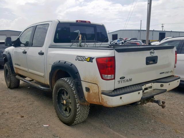 1N6BA0EC8DN300612 - 2013 NISSAN TITAN S WHITE photo 3