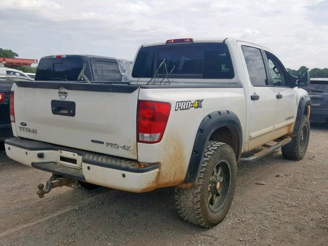 1N6BA0EC8DN300612 - 2013 NISSAN TITAN S WHITE photo 4