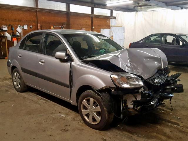 KNADE123166155871 - 2006 KIA RIO SILVER photo 1