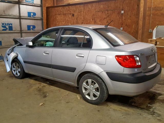 KNADE123166155871 - 2006 KIA RIO SILVER photo 3