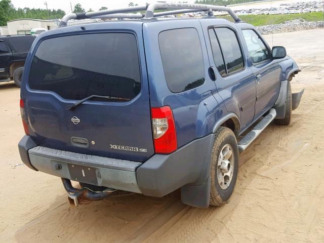 5N1ED28Y0YC601155 - 2000 NISSAN XTERRA XE BLUE photo 4