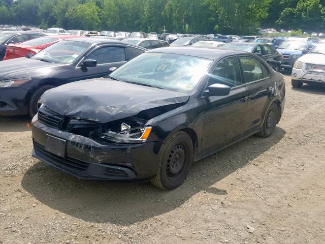 3VW2K7AJXDM224542 - 2013 VOLKSWAGEN JETTA BASE BLACK photo 2