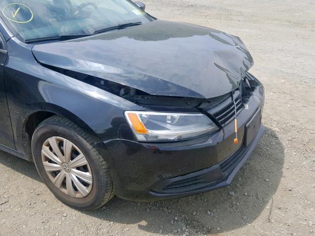 3VW2K7AJXDM224542 - 2013 VOLKSWAGEN JETTA BASE BLACK photo 9