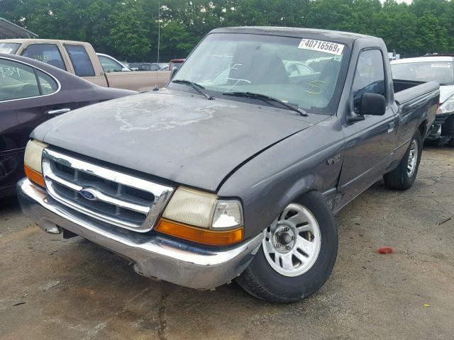 1FTYR10C1XUB06646 - 1999 FORD RANGER GRAY photo 2