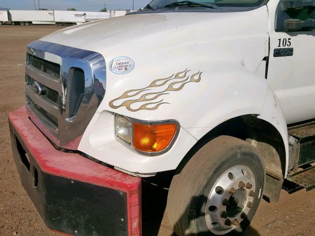 3FRWF6FC7CV183716 - 2012 FORD F650 SUPER WHITE photo 9