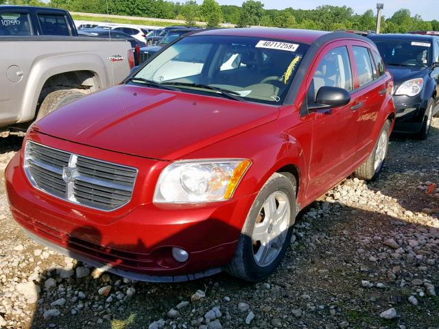 1B3HB48B28D527926 - 2008 DODGE CALIBER SX RED photo 2