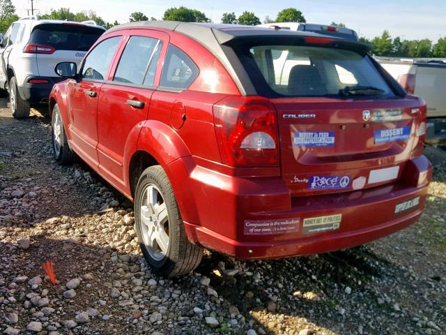 1B3HB48B28D527926 - 2008 DODGE CALIBER SX RED photo 3