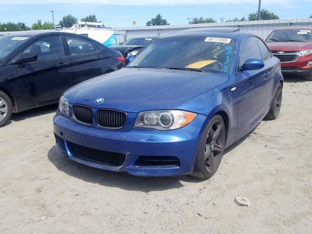 WBAUC73588VF23841 - 2008 BMW 135 I BLUE photo 2