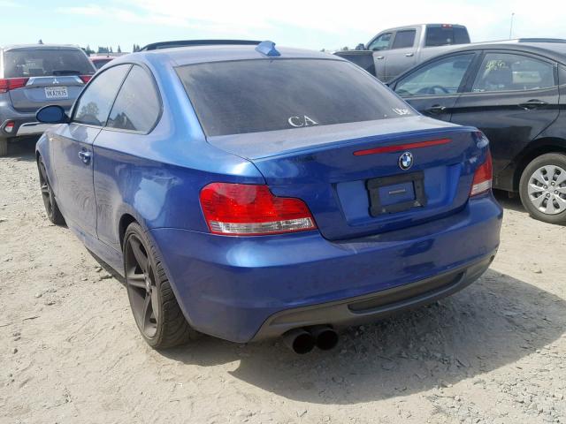 WBAUC73588VF23841 - 2008 BMW 135 I BLUE photo 3