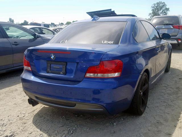 WBAUC73588VF23841 - 2008 BMW 135 I BLUE photo 4