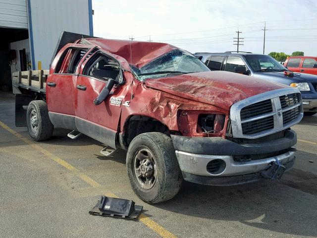 3D7MX38A48G236434 - 2008 DODGE RAM 3500 S RED photo 1