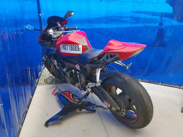 JS1GN7DA062115877 - 2006 SUZUKI GSX-R600 K RED photo 3