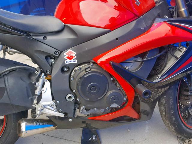 JS1GN7DA062115877 - 2006 SUZUKI GSX-R600 K RED photo 7