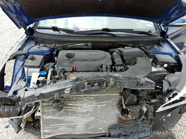 5NPE34AF9HH542977 - 2017 HYUNDAI SONATA SPO BLUE photo 7