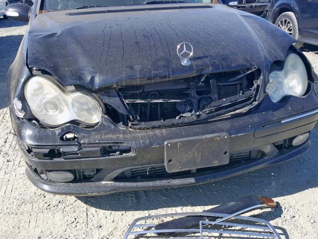 WDBRF40JX5A756747 - 2005 MERCEDES-BENZ C 230K SPO BLACK photo 9