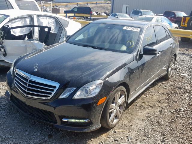 WDDHF5KB5DA724737 - 2013 MERCEDES-BENZ E 350 BLACK photo 2