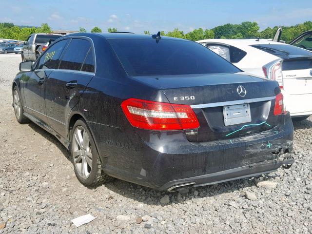 WDDHF5KB5DA724737 - 2013 MERCEDES-BENZ E 350 BLACK photo 3