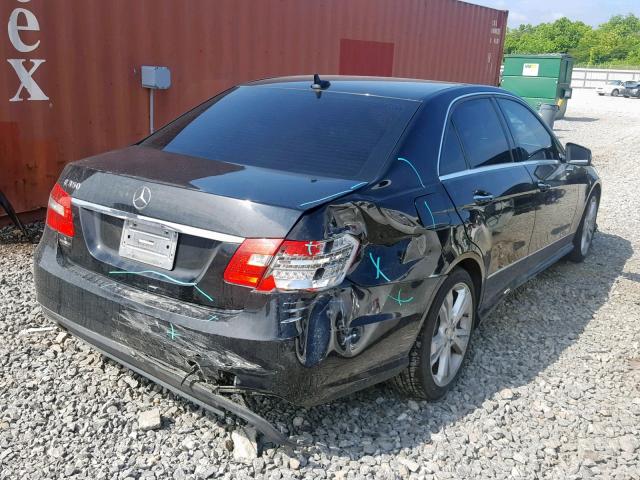 WDDHF5KB5DA724737 - 2013 MERCEDES-BENZ E 350 BLACK photo 4