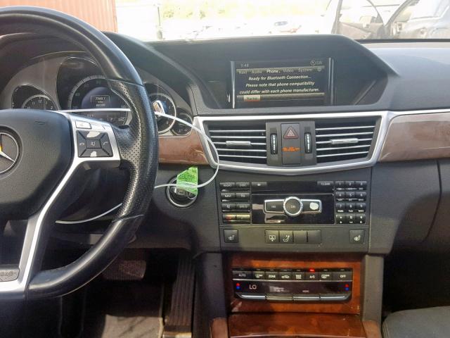 WDDHF5KB5DA724737 - 2013 MERCEDES-BENZ E 350 BLACK photo 9