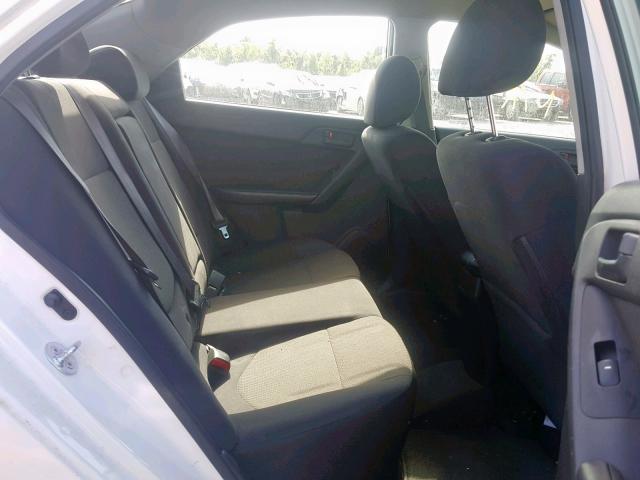 KNAFU4A2XB5435276 - 2011 KIA FORTE EX WHITE photo 6