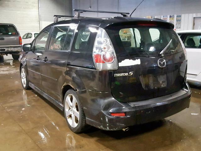 JM1CR293470138033 - 2007 MAZDA 5 BLACK photo 3