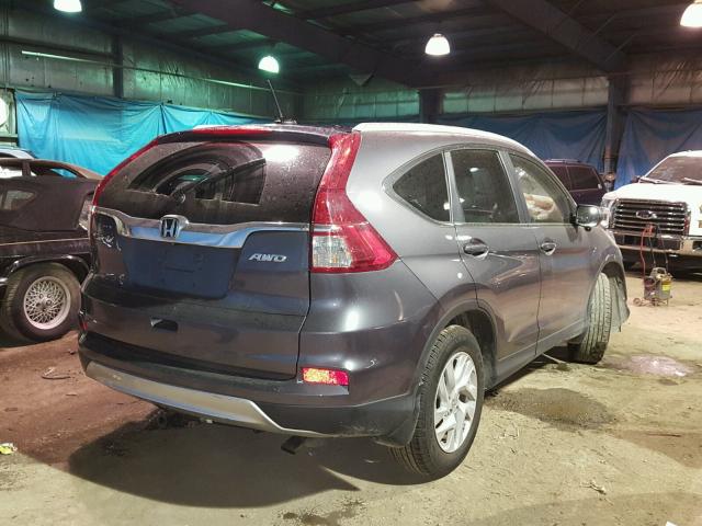 2HKRM4H73FH606862 - 2015 HONDA CR-V EXL GRAY photo 4