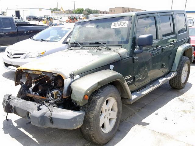 1J4GB59167L123340 - 2007 JEEP WRANGLER S 绿色 照片 2