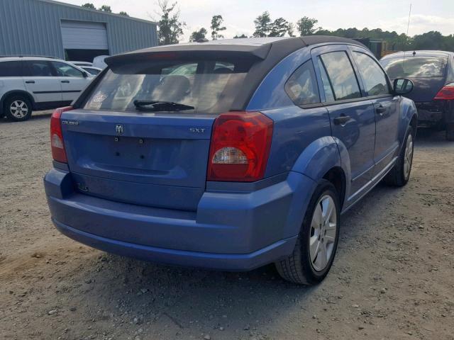 1B3HB48BX7D157128 - 2007 DODGE CALIBER SX BLUE photo 4