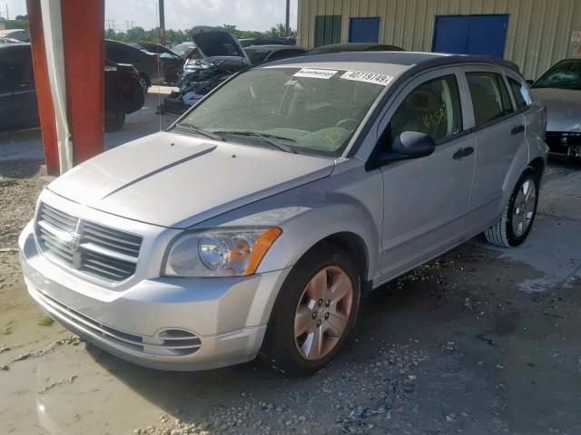 1B3HB48B57D260019 - 2007 DODGE CALIBER SX SILVER photo 2