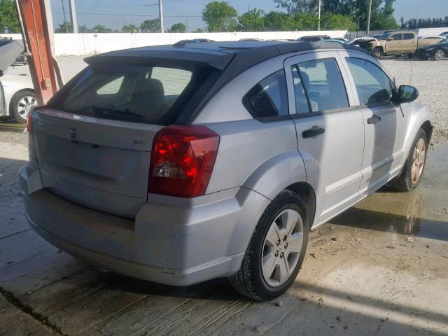 1B3HB48B57D260019 - 2007 DODGE CALIBER SX SILVER photo 4