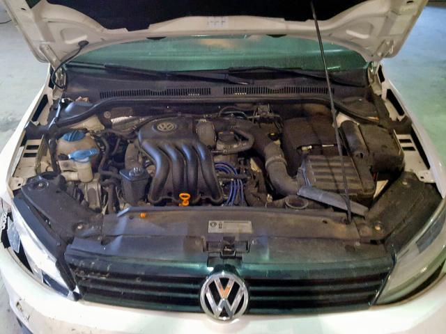 3VW2K7AJ5BM330412 - 2011 VOLKSWAGEN JETTA BASE WHITE photo 7