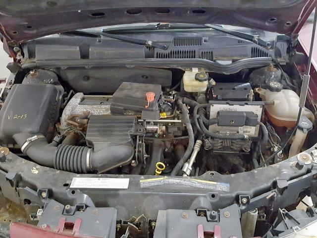 1G8AJ52F74Z225687 - 2004 SATURN ION LEVEL BURGUNDY photo 7