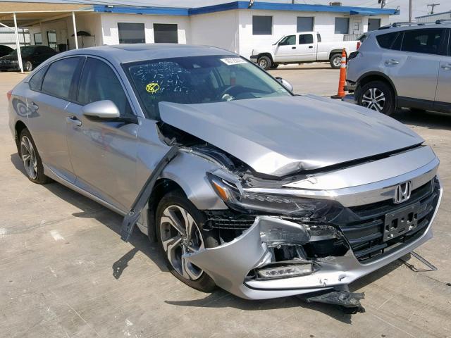 1HGCV1F56JA129817 - 2018 HONDA ACCORD EXL SILVER photo 1