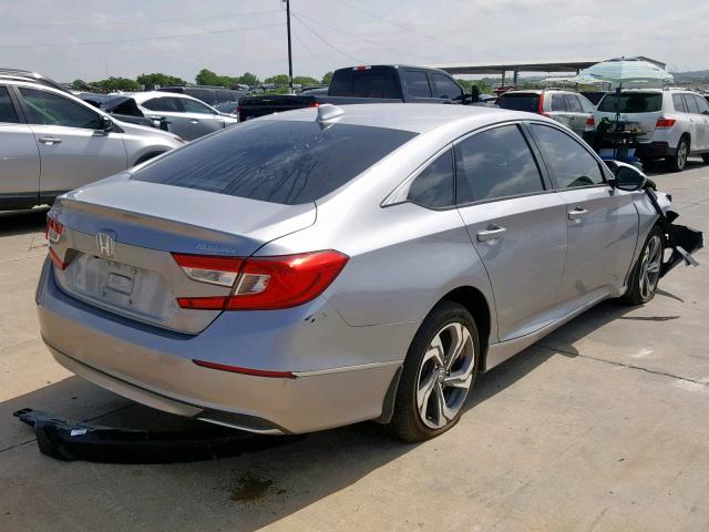 1HGCV1F56JA129817 - 2018 HONDA ACCORD EXL SILVER photo 4