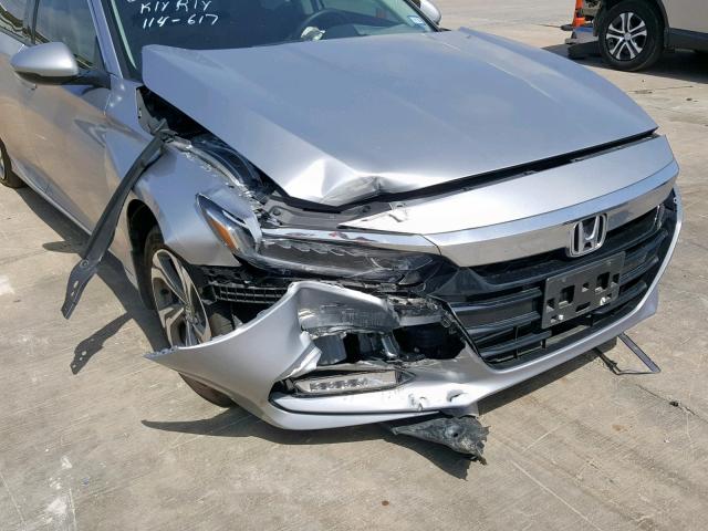 1HGCV1F56JA129817 - 2018 HONDA ACCORD EXL SILVER photo 9