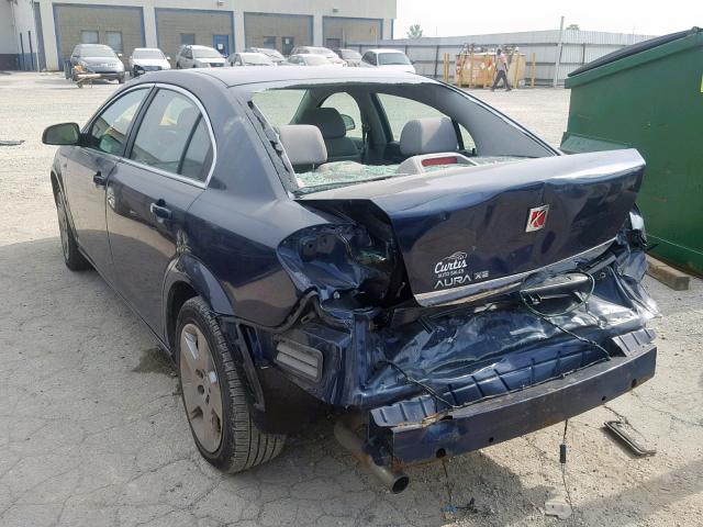 1G8ZS57B49F122063 - 2009 SATURN AURA XE BLUE photo 3