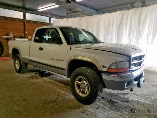 1B7GG23Y1VS294401 - 1997 DODGE DAKOTA WHITE photo 1