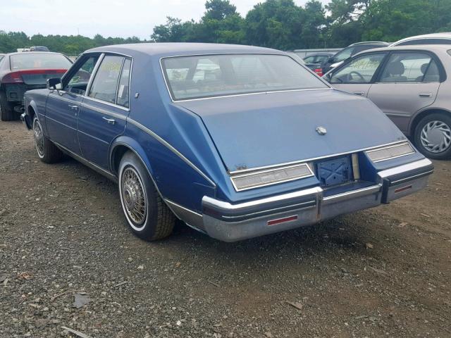 1G6AS6984EE837521 - 1984 CADILLAC SEVILLE BLUE photo 3