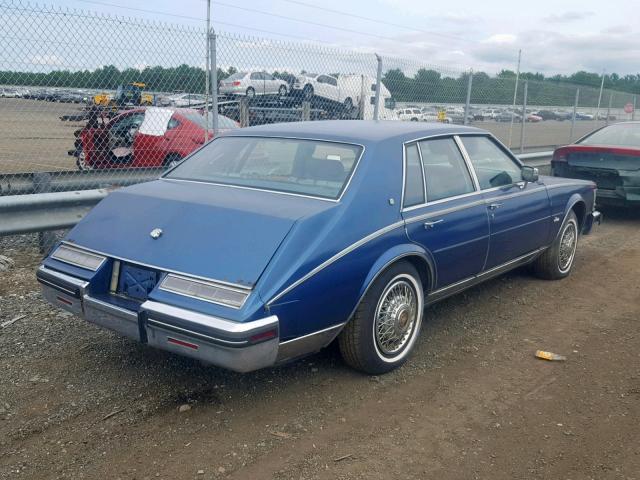 1G6AS6984EE837521 - 1984 CADILLAC SEVILLE BLUE photo 4