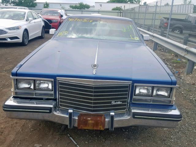 1G6AS6984EE837521 - 1984 CADILLAC SEVILLE BLUE photo 9