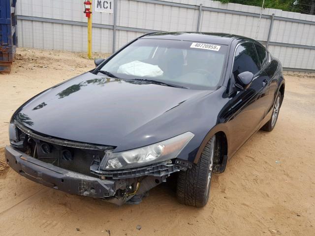 1HGCS12848A025586 - 2008 HONDA ACCORD EXL BLACK photo 2