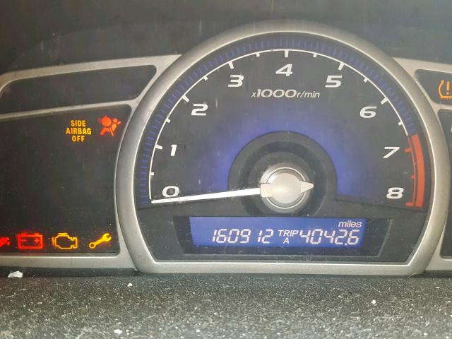 19XFA1F60AE078148 - 2010 HONDA CIVIC LX-S Սև լուսանկար 8