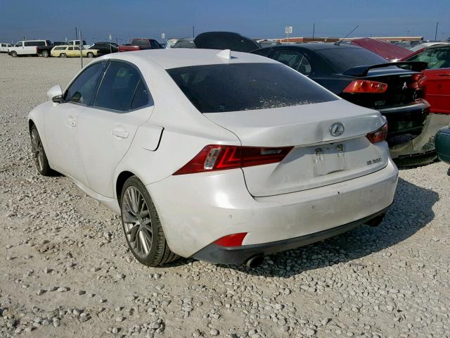 JTHBF1D25E5015210 - 2014 LEXUS IS 250 WHITE photo 3