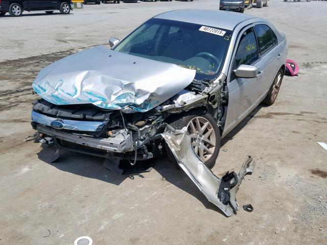 3FAHP0JA2CR296493 - 2012 FORD FUSION SEL SILVER photo 2