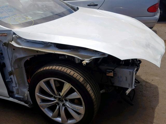 5YJSA1E23JF267450 - 2018 TESLA MODEL S أبيض صورة 9