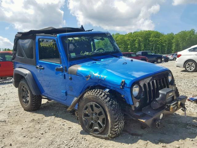 1C4AJWAG2EL309507 - 2014 JEEP WRANGLER S ლურჯი ფოტო 1