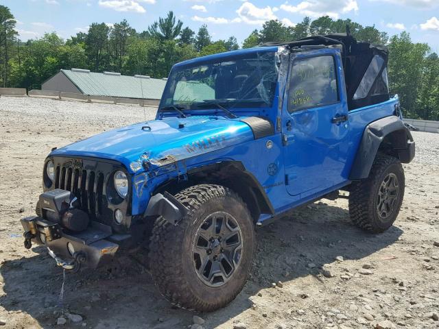 1C4AJWAG2EL309507 - 2014 JEEP WRANGLER S ლურჯი ფოტო 2