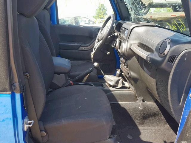 1C4AJWAG2EL309507 - 2014 JEEP WRANGLER S ლურჯი ფოტო 5